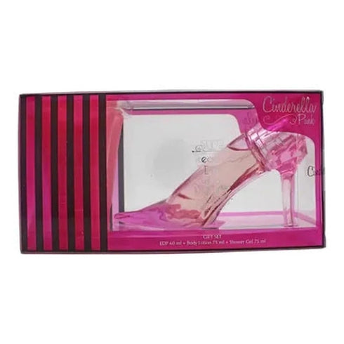 Disney Cinderella Pink Slipper Gift Set 60ml EDP + 75ml Shower Gel + 75ml Body Lotion